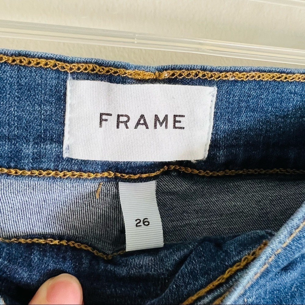 FRAME Denim Le High Skinny Crop Jeans Size 26 - Picture 9 of 11